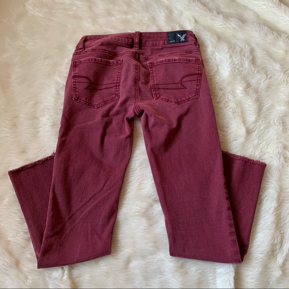 American Eagle Red Jegging Crop Size 0 - Picture 10 of 12